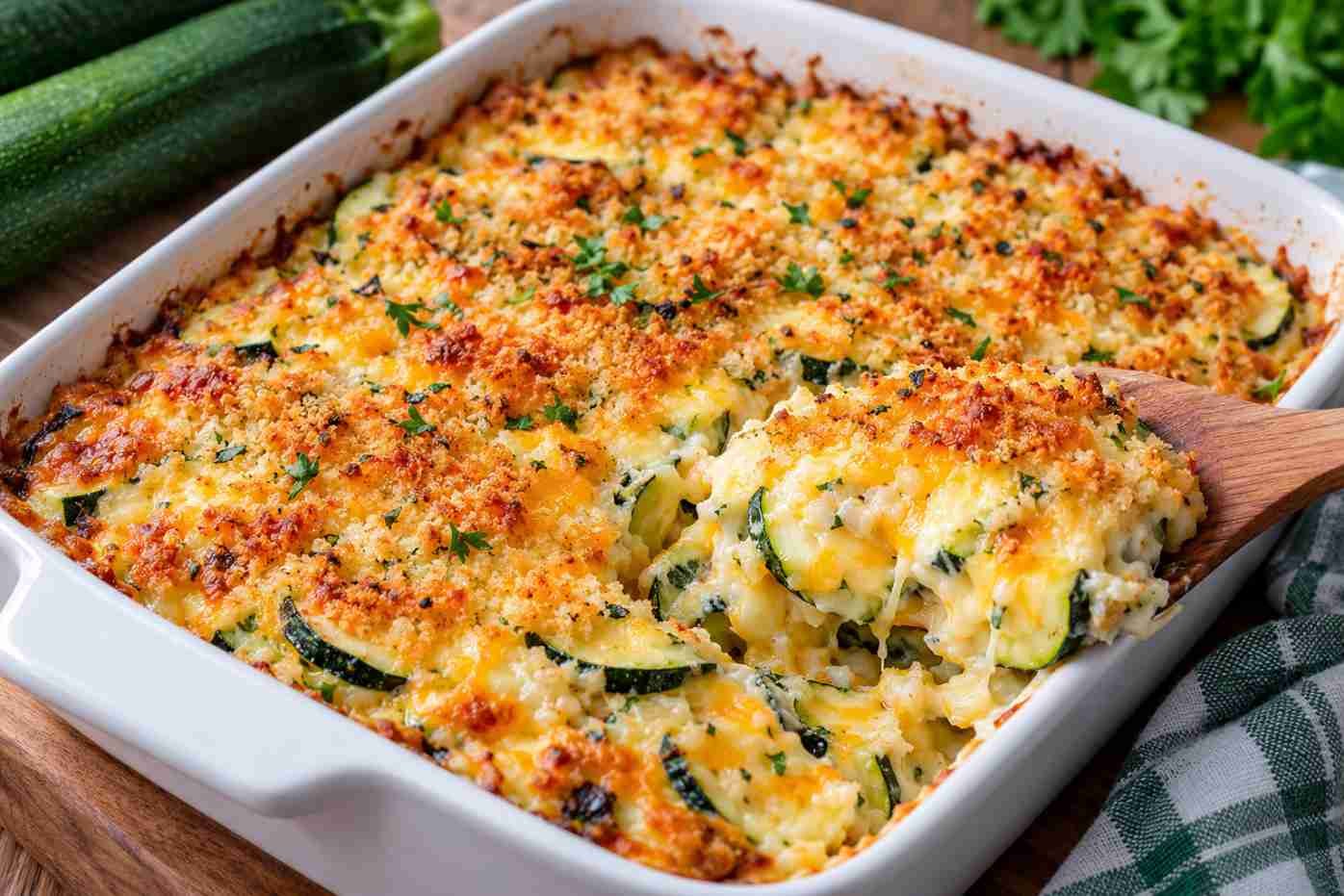 Cheesy Zucchini Casserole Recipe Cheesy Zucchini Casserole Recipe