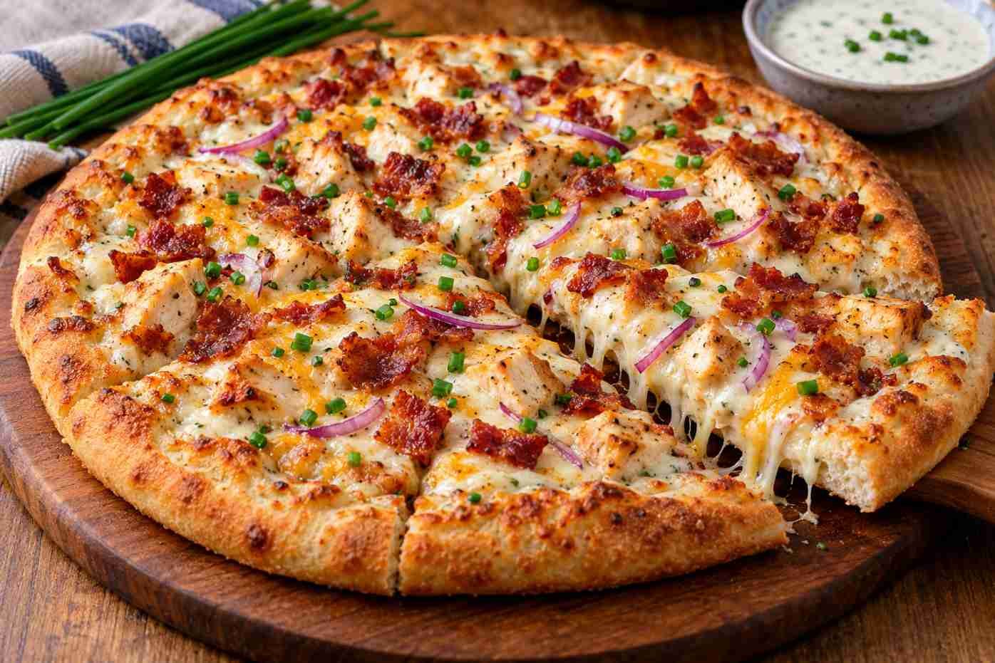 Chicken Bacon Ranch Pizza Chicken Bacon Ranch Pizza