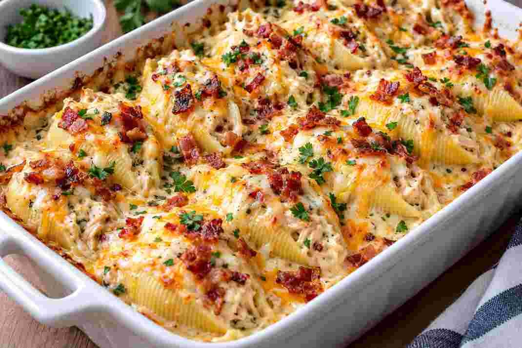 Chicken Bacon Ranch Stuffed Shells Chicken Bacon Ranch Stuffed Shells