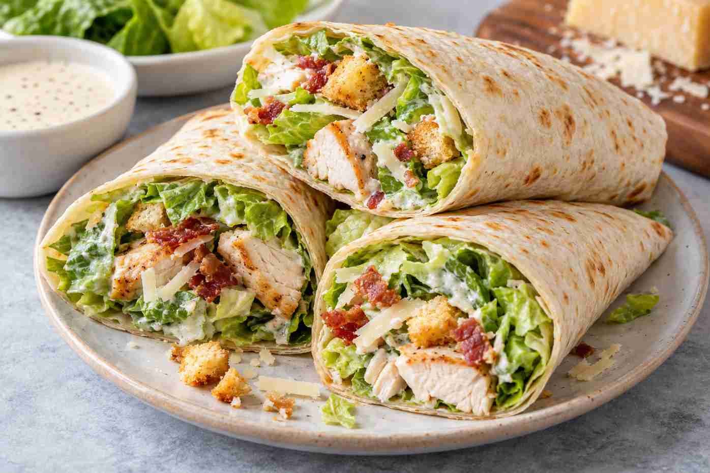 Chicken Caesar Wraps