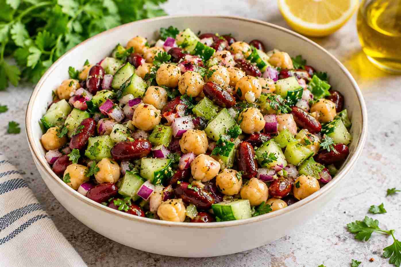 Mediterranean Bean Salad Mediterranean Bean Salad