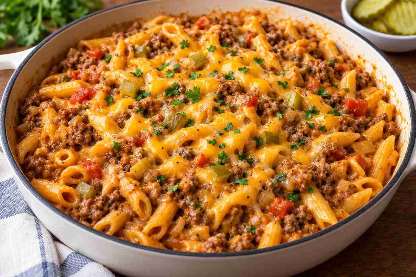 One Pot Cheeseburger Pasta One Pot Cheeseburger Pasta
