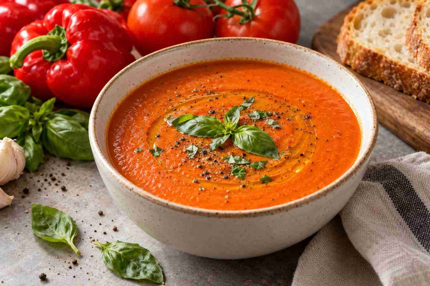 Red Pepper and Tomato Soup Red Pepper and Tomato Soup