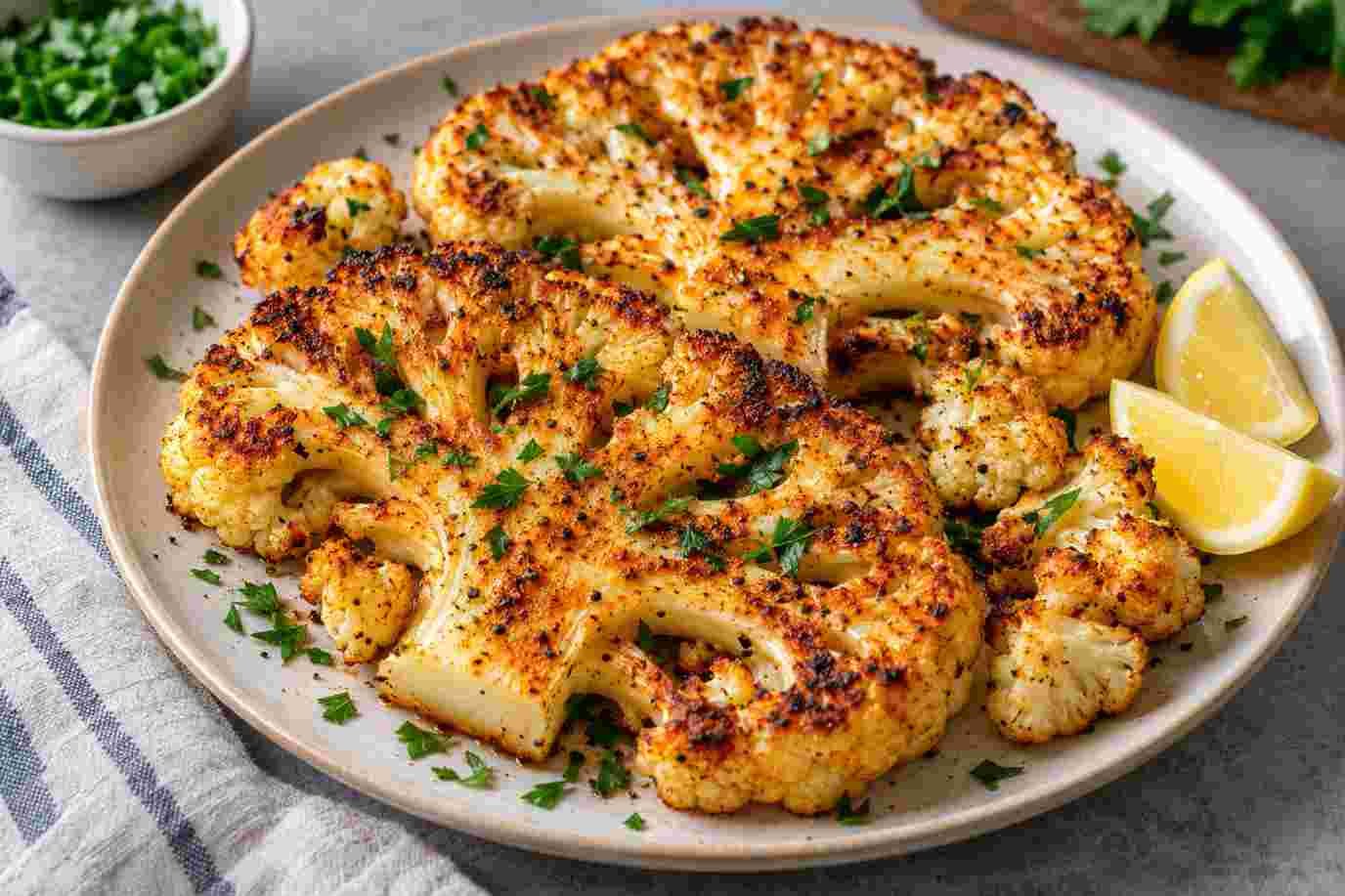 Roasted Cauliflower Steak Roasted Cauliflower Steak