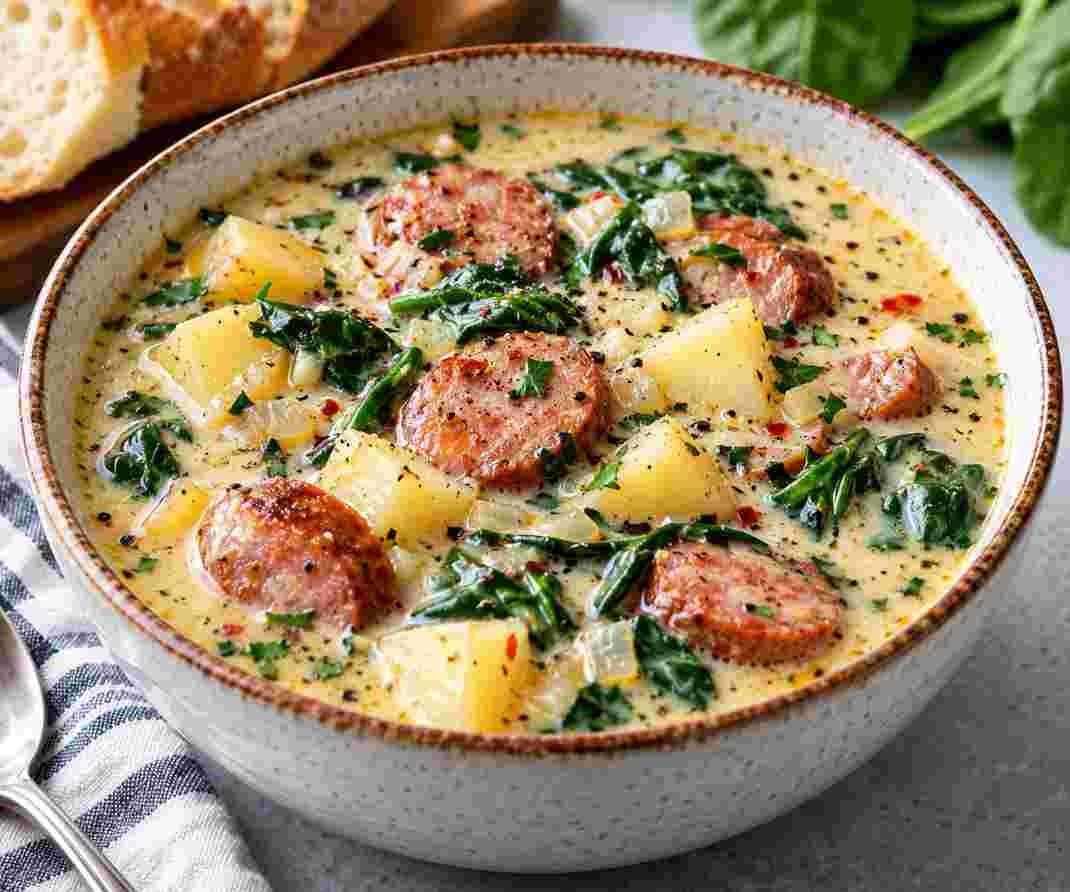 Sausage Spinach and Potato Soup Sausage Spinach and Potato Soup