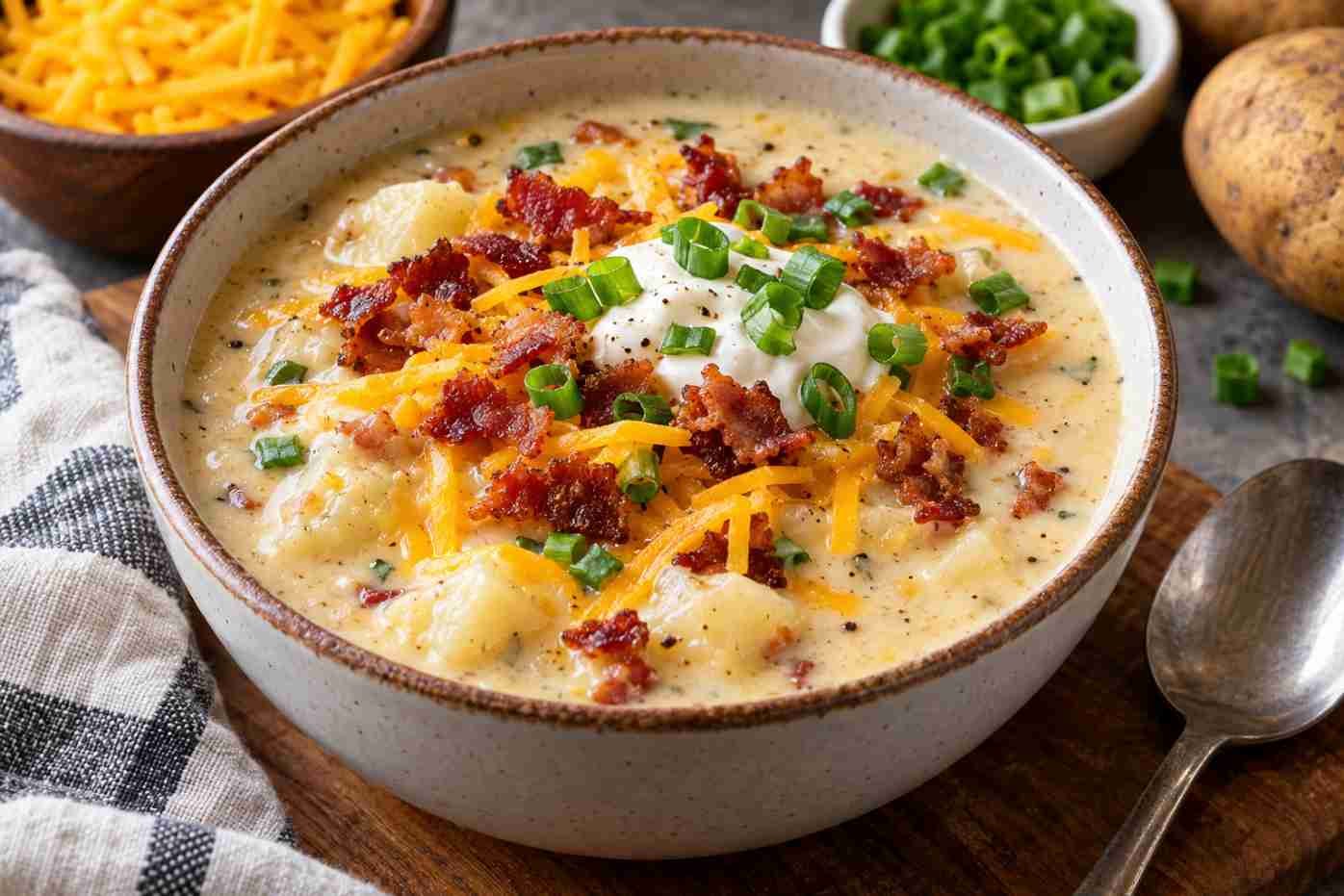 Slow Cooker Loaded Baked Potato Soup Slow Cooker Loaded Baked Potato Soup
