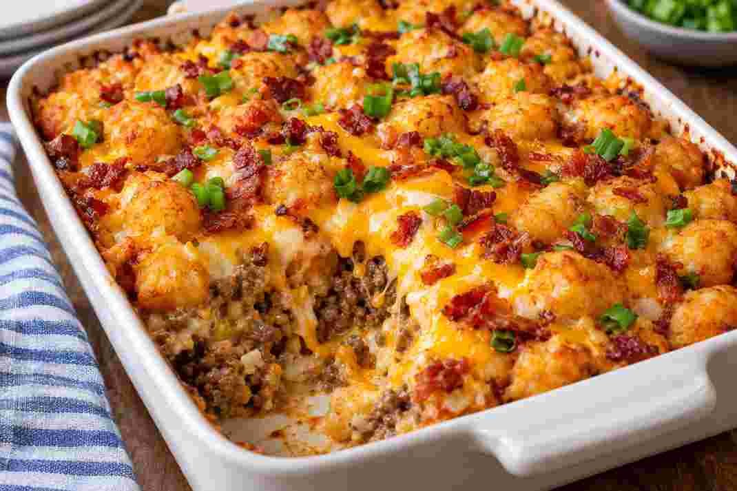 Tater Tot Bacon Cheeseburger Casserole Tater Tot Bacon Cheeseburger Casserole